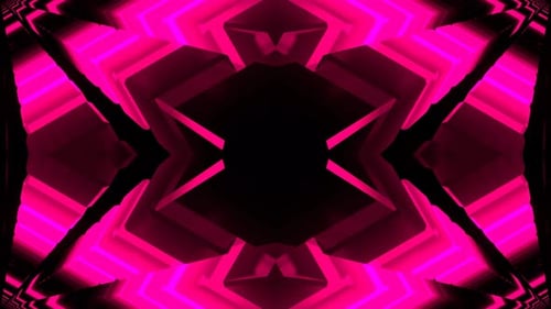 Pink Neon Symmetrical Pulsating Light Background Vj Loop In 4K