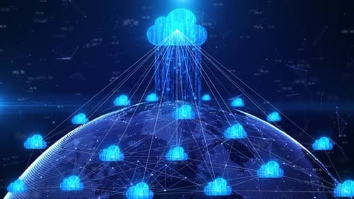 Das Cloud-Computing-Netzwerk deckt die Welt mit globaler Datenkonnektivität und digitaler Infrastruktur ab