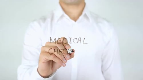 Medical Check-up Written on Clear Surface