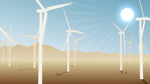 Energía eólica en bucle (en bucle)