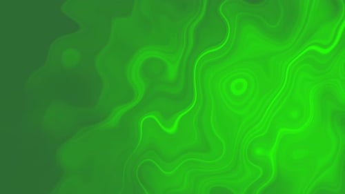Fluid Green Abstract Motion Background Loop
