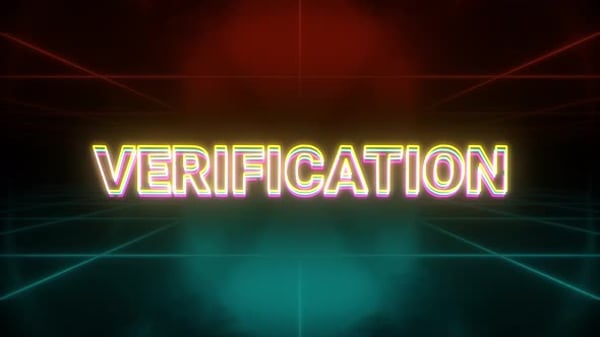 Neon Futuristic Verification Text Title Animation, Motion Graphics ft ...