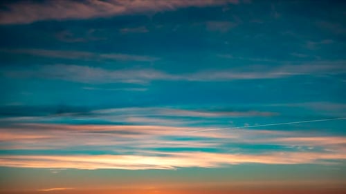 Abendhimmel nach einem Sommertag
