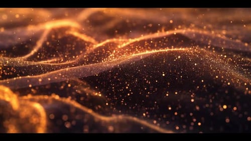 Golden Paritlces Wave