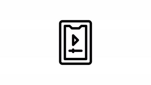 video line icon animation