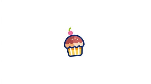 Cupcake Animated Icon