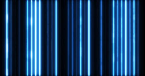 Dynamic Blue Neon Vertical Lines Animation Background