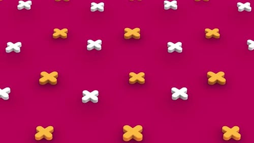 isometric plus signs looping background pattern