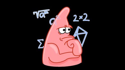 Patrick Calculating Animated Emoji