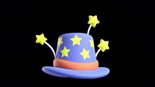 Cap Floating Loop Animation