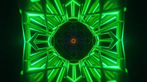 A Dynamic Backdrop Pulsating with Neon Disco Strobe Lights