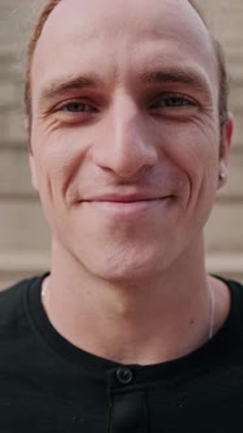 Smiling Face of Young Adult Close Up Portrait