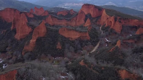 Fly Above the Enchanting Red Mountains of Las Médulas