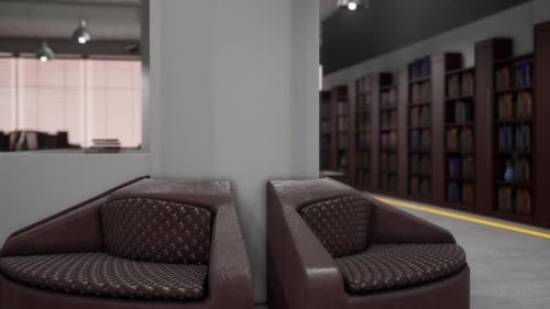 Interior of Modern Empty Office Building