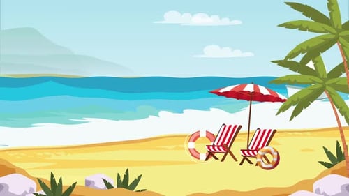 Summer Beach Animation