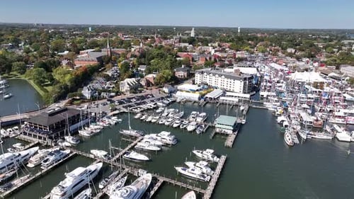 annapolis maryland aerial push in