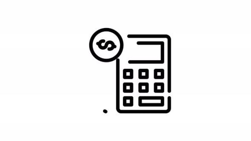 Animation Calculator Numbers Icon
