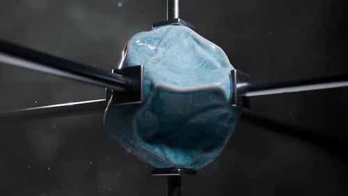 3D Rendering of Cloth Shapes Floating