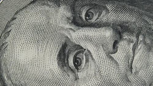 Close Up View of Benjamin Franklin on Money