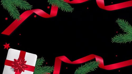 Merry Christmas Decoration Alpha Channel