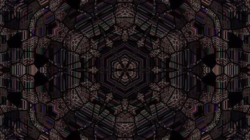 Abstract background moving stripes and flashing with shining light dots. Animation with circles