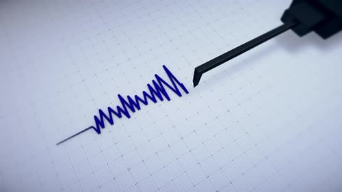 Earthquake Seismograph Line 4k V.3