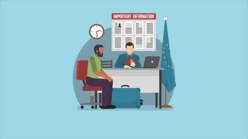 Passport Check At The Checkpoint