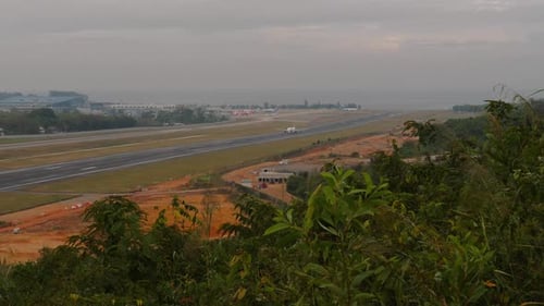 Plane Take Off at Phuket Airport
