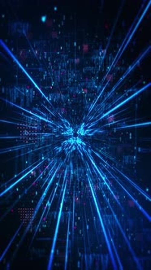 Abstract network background nodes connected lines, digital data cloud storage, technology tech data,