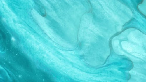 Mélange de fluides chimiques tourbillonnants bleu clair en laboratoire