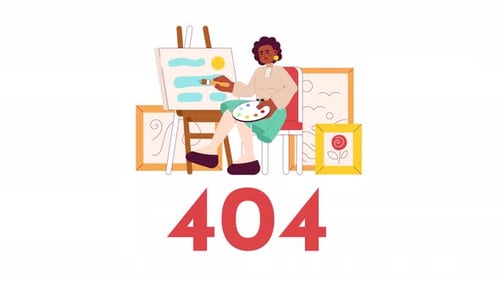 Hobby Painter 404 Fehleranimation