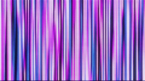 Abstract light vertical stripes. dynamic colorful linear pattern with random dots glowing and fading