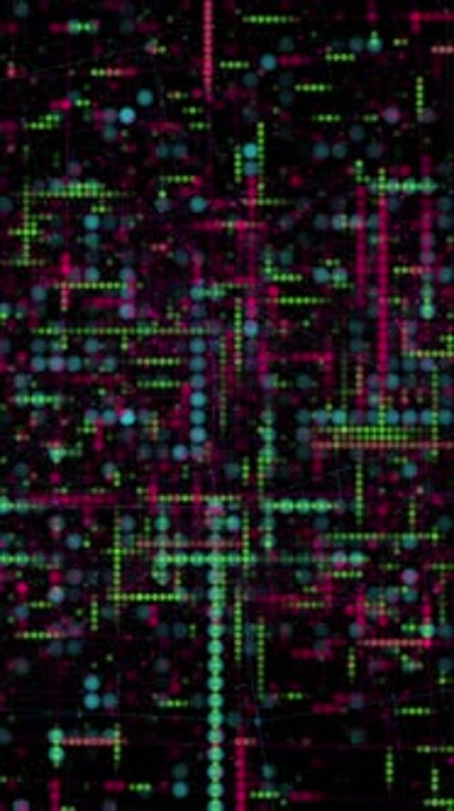 Vertical Abstract Digital Background Loop