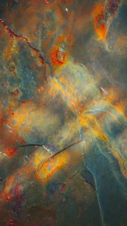 Vertical Luxury Copper and Gray Mineral Stone Macro Texture