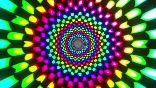 VJ Dance Colorful Looping Gradient Background For for Music Festival, Bar and Night Club 3d render