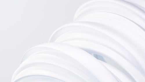 Abstract wave loop animation. 3D rendered background, Minimal flowing, fluid, twisted shapes