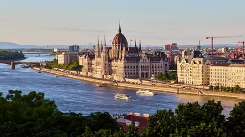 Budapest city timelapse