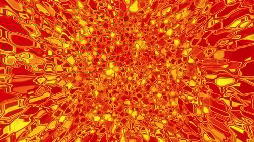 Psychedelic red noise flickering segments as a looping background 3d render. Vj loop for night