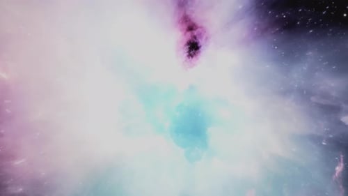 Explore the Mesmerizing Beauty of a Vibrant Space Nebula with Soft Effects