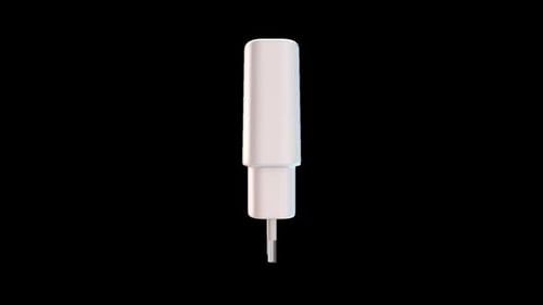 Adaptador de cargador eléctrico blanco