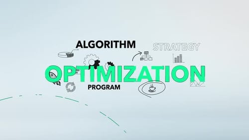 Infographic Optimization Typography Background