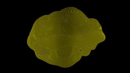 Forma geométrica abstracta Alpha Yellow