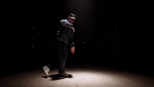 Teen Boy tanzt Moderner Streetstyle Tanz Hiphop Breaking Animation Bewegungen