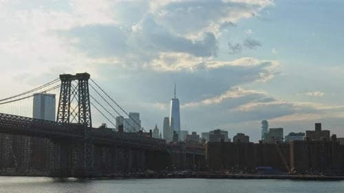 Manhattan skyline panorama with skyscrapers, New York City