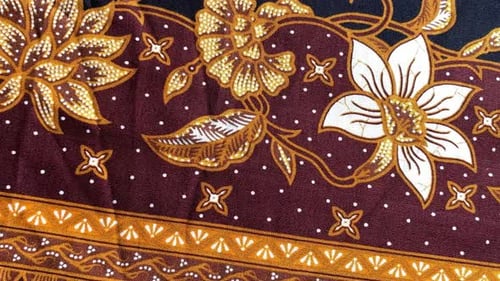 Indonesian batik cloth