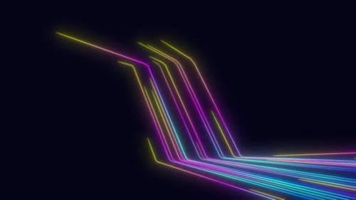 Abstract background with glowing lines