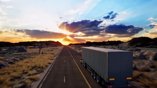 Truck On Road, Freight Transportation, Mode Of Transport, Transportation, Truck