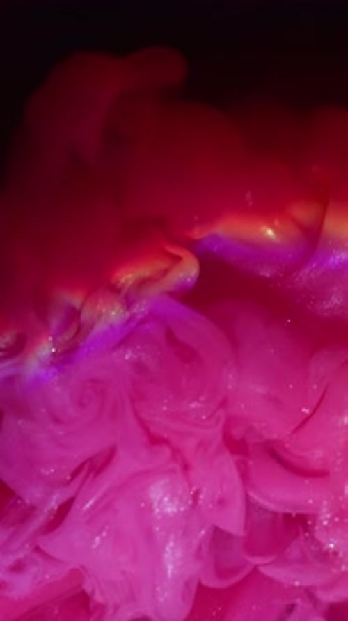 Peinture au néon à flux de fumée à diffusion verticale de paillettes