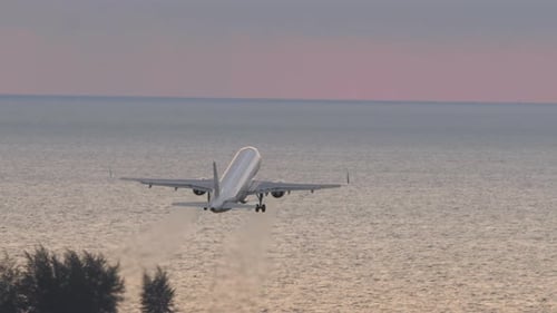 Aircraft Taking Off Climbing