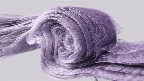 A Swirl of Light Purple Lace Offers a Delicate and Ethereal Visual Experience 3D Animation